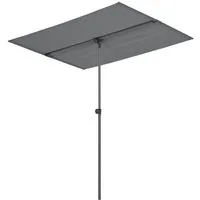 pro.tec Sonnenschutz, blickdicht, Carsoli Balkonblende 360° drehbar 180x130cm Grau