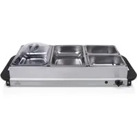 Tristar Warmhalteplatte Tristar BP-6285 Buffet Server – 2x 2,4 l Kapazität – Warmhaltefunktion, 2 x 2.4 L + 2 x 1 L Kapazität - Warmhaltefunktion