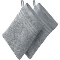 REDBEST Waschhandschuh Waschhandschuh 2er-Pack, Frottier, Walk-Frottier Uni