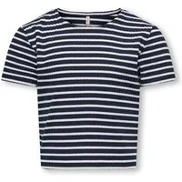 KIDS ONLY T-Shirt KOGNELLA STRIPED S/S O-NECK TOP JRS (1-tlg) edel
