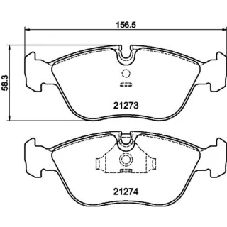 Hella Bremsbel?ge vorne Volvo 850 C70 S70 V70