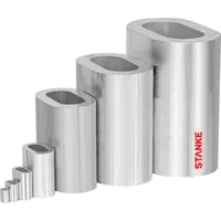 STANKE Drahtseilklemme Alu Pressklemme, (100St), Seilklemme für Drahtseil