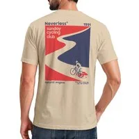 Neverless Print-Shirt Herren T-Shirt Backprint Fahrrad Bike Printshirt Sunday Cycling Club mit Print