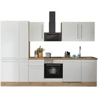 KOCHSTATION Küchenzeile Florida, Breite 310 cm, wahlweise mit E-Geräten,Softclose für Türen/Schubkästen