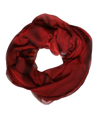 Seidenschal Rot Ombre
