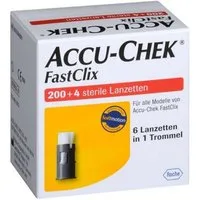 Roche Lanzetten Accu-Chek FastClix, Spar-Set, Softmotion Technologie, 204 tlg., Einfache 1-Klick-Bedienung, Anpassbare Einstechtiefe 0,5 bis 5,5 mm