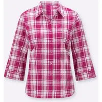 Witt Klassische Bluse Karo-Bluse 3/4-Arm