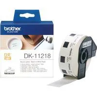 Etikettenrolle DK-11218, Schriftband Etiketten-Durchmesser: 24 mm, weiß