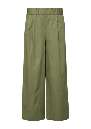 s.Oliver Red Label - Culotte Hose mit weitem Bein grün - Gr. - 46