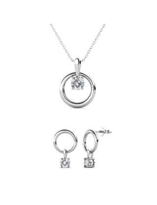 Octavia Set - Silber und Kristall