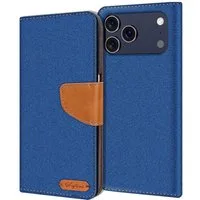 CoolGadget Handyhülle Denim Schutzhülle Flip Case für Apple iPhone 17 Pro Max 6,9 Zoll, Book Cover Handy Tasche Hülle für iPhone 17 Pro Max Klapphülle