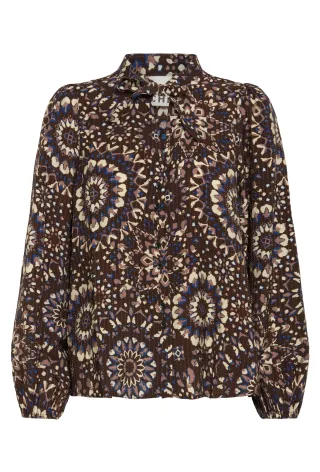 ICHI - Bluse - Ihcraviz braun - Gr. - 36