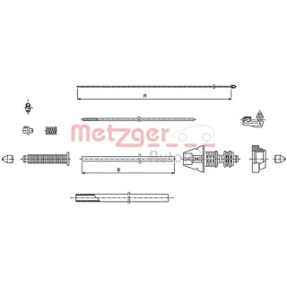 Metzger Gaszug Citroen Fiat Lancia Peugeot 493.1