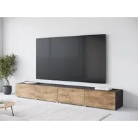 OTTO home Lowboard Denver Erlebe die Weltmeisterschaft im XXL-Format, Elegantes TV-Möbel 300 cm, speziell für bis zu 98-Zoll Fernseher