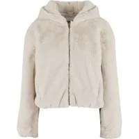 URBAN CLASSICS Sweatjacke Urban Classics Ladies Full Zip Faux Fur Hoodie