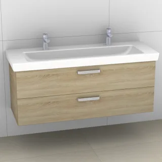 Artiqua 414 Waschtischunterschrank für Subway 2.0 7176D3 Castello Eiche quer NB, 414-WU2L-V72-7136-4 414-WU2L-V72-7136-426