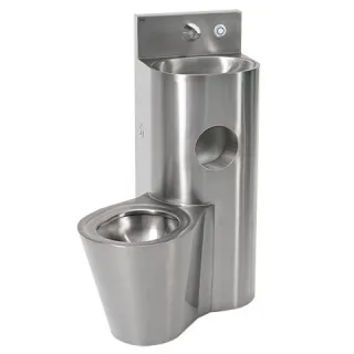 KWC Aquarotter Sanitärkombination, HEAVY DUTY, Edst., Hw.-Mont., SPK, elektr., WC links, 2000100956 2000100956
