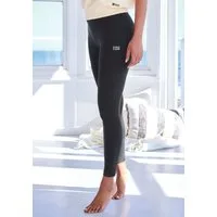 Bench. Loungewear Leggings mit Logo Silikon Badge, Loungewear