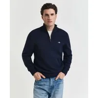 Gant Troyer CASUAL COTTON HALF ZIP mit grafischer Logostickerei auf der Brust