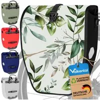 Valkental Fahrradtasche Gepäckträger wasserdicht & abschließbar, Gepäckträgertasche Fahrrad mit Großen Reflektoren 20L, 28L, 32L