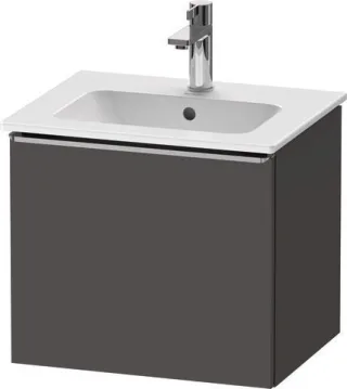 Duravit D-Neo Waschtischunterbau wandhängend Graphit Matt 510x402x440 mm - DE4260070490000 DE4260070490000