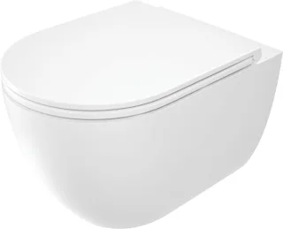 Neuesbad Wand-WC spülrandlos + WC-Sitz NB1DECGRD6ZPW1