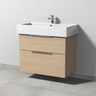 Sanipa 3way Waschtischunterbau zu Duravit Vero Waschtisch mit 2 Auszügen, Eiche-Nordic UM71748
