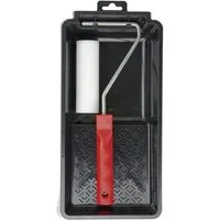 plid Malerset Lackierset 3 teilig Farbwanne Steckbügel Walze Lackrolle Farbroller Lakierrolle, (Set), Lackierset, Lackierzubehör, Farbwanne, Lackwalze