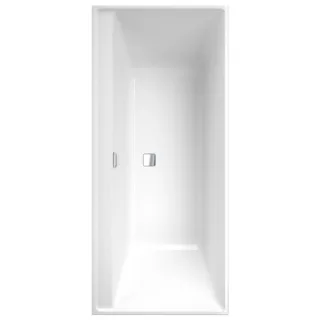 Villeroy und Boch Collaro Rechteck-Badewanne UBA170COR2DV-01 170x75cm, Einbauausführung Chrome, Wannenfarbe weiß alpin