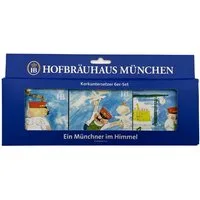 Hofbräuhaus München Bierdeckel "Aloisius", Hofbräuhaus München, 6-tlg., aus Kork gefertigt, mit wasserfester Oberfläche
