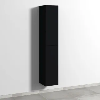 Sanipa 3way Hochschrank mit 2 Türen, Schwarz-Matt SF09108