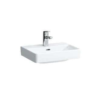 LAUFEN Pro S Handwaschbecken 45 x 34 cm, weiß, 1 Hahnloch, mit Überlauf