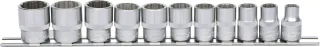 KS Tools 3/8" 12-kant-Stecknuss-Satz, 11-tlg - 911.0609