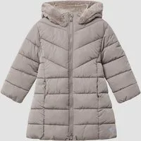 s.Oliver Wintermantel Outdoor-Mantel Wärmender Steppmantel mit Teddyplüsch-Futter