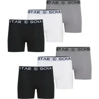 SOULSTAR Boxershorts MUBOXER6 (Packung, 6-St., 6er-Pack) Basic Herren Unterhosen Unterwäsche Extra Weiches Material Männer