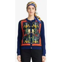 CLASS ROBERTO CAVALLI Cardigan Damen Strickjacke Sequin Embellished Jacke Floral Cardigan Paillettenverzierung
