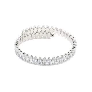 Luxenter-Armband mit glänzendem Zirkonia in silberner Ausführung - Comega