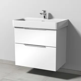 Sanipa 3way Waschtischunterbau zu Laufen Pro S Waschtisch mit 2 Auszügen, Weiß-Glanz UF76878