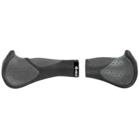 Velo Fahrradlenkergriff Velo ERGOGEL D3 BAR Schraub-Griffpaar 140/92 mm Schwarz-Grau - ergonom