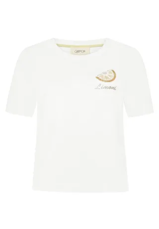 CARTOON - T-Shirt mit Rundhalsausschnitt weiß - Gr. - 40