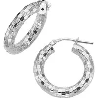 Firetti Paar Creolen Schmuck Geschenk Silber 925 Ohrschmuck Ohrringe diamantiert