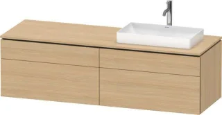 Duravit L-Cube Konsolenwaschtischunterbau wandhängend Natur Eiche Matt 1620x550x482 mm - LC4871R3030 LC4871R30300000