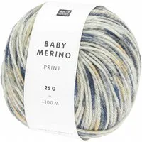rico Baby Merino Print Häkelwolle, 100 m