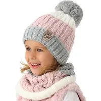 Smarilla Mütze & Schal Wintermütze Strickmütze mit Schlauchschal Winterset