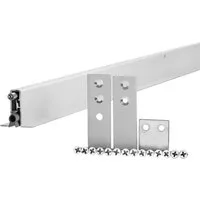 SO-TECH® Türbodendichtung Türdichtung automatisch, Länge um 15cm kürzbar, Alu eloxiert, L: 9.85 cm, (1-St), zum Einfräsen Befestigung seitlich und von unten