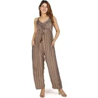 Guru-Shop Relaxhose Boho Jumpsuit, Sommer Overall, seidig.. alternative Bekleidung