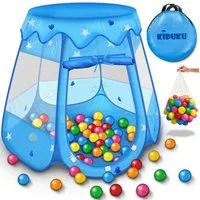 KIDUKU Bällebad KIDUKU® Kinderzelt Bällebad Babyzelt Spielhaus Spielzelt + 100 Bälle, draußen