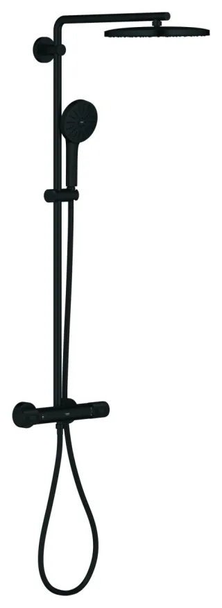 GROHE Thermostat-Duschsystem Euphoria 280, 114271 Wandmontage matt black, 1142712430 1142712430