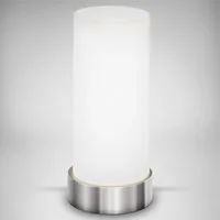 B.K.Licht Tischleuchte Isa, ohne Leuchtmittel, LED Tischlampe, Berührungssensor, dimmbar, Touchdimmer Nachttischlampe