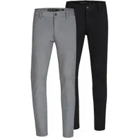 Indicode Chinohose Herren 2-Pack INBelford Chino Herrenhose maximale Komfortabilität durch einzigartige Elastizität